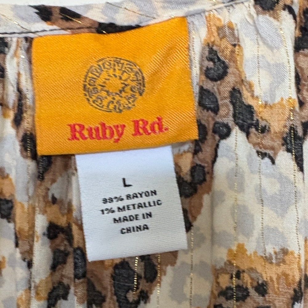 Ruby Rd. Women's Geometric Blouse In Gray, Black,… - image 2